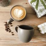 Tikooere Ceramic Coffee Mugs Set, 16 oz Large Coffee Cups Set of 6 with Big Handle, Stoneware Coffee Mugs for Cappuccino, Tea, Cocoa, Cereal, Cute Latte Cups for Men and Women Gifts, Grey