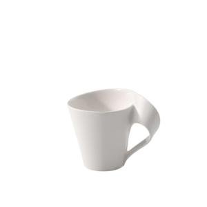 Villeroy & Boch NewWave Café Tea Cup, 6.75 oz, Premium Porcelain, White