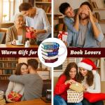 Trxvxo 1 PCS Painted Book Mug, 3D Hand Painted Coffee Cup,7 OZ Stained Glass Coffee Mug,The Novel and Unique Design Is a Great Gift for Book Loves!