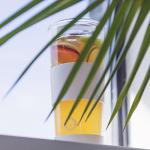 BOBABOO Reusable 24 oz Boba cup with straw set, straw cleaner, and gift box, borosilicate reusable bubble tea cup (White)