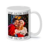 Polinxia Ship Next Day Custom Mug Design Your Own Photo Text Personalized Picture Gifts for Women Men Customized Gift Idea Personalized Coffee Mugs 11oz Black Handle