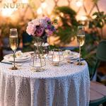 Nuptio Geometric Tealight Candle Holder Gold - Candle Holders for Pillar Candles Set of 2 Tea Light Candle Holders Set Metal Candle Stand Table Centerpiece for Wedding Party Cafe Bar Home Decor