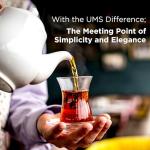 ums Turkish Tea Glass Set, Slim Waist Design and Thick Sole Prevent Tea From Getting Cold, Easy to Keep for 6 People, 6 Saucers, 6 Glasses, Useful Set (12 Pieces)