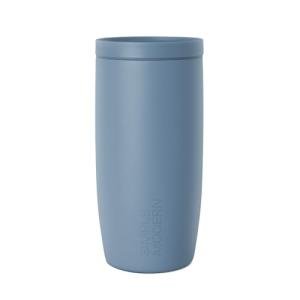 Simple Modern Travel Coffee Mug Tumbler with 360° Lid | Ceramic-Lined Insulated Stainless Steel Cold Brew Iced Coffee Cup Thermos | Gifts for Women Men Her Him | Voyager Signature | 16oz | Blue Dune
