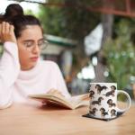 Hilarious Dachshund Coffee Mug, Custom Name Animal Accent Cup 11oz 15oz, Customized Playful Dog Full Wrap Mug, Personalized Cute Pet Ceramic Cup, Funny Puppy Themed Mug, Gift For Kid