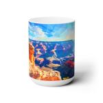 WILLBRITE Large Collectible Coffee Mug with Grand Canyon National Park Design, 15oz