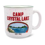 Friday the 13th Crystal Lake Ceramic Camper Mug | BPA-Free Travel Coffee Cup For Espresso, Caffeine, Cocoa, Beverage | Home & Kitchen Essentials | Horror Movie Gifts and Collectibles | Holds 20 Ounces