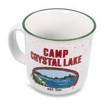 Friday the 13th Crystal Lake Ceramic Camper Mug | BPA-Free Travel Coffee Cup For Espresso, Caffeine, Cocoa, Beverage | Home & Kitchen Essentials | Horror Movie Gifts and Collectibles | Holds 20 Ounces