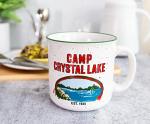 Friday the 13th Crystal Lake Ceramic Camper Mug | BPA-Free Travel Coffee Cup For Espresso, Caffeine, Cocoa, Beverage | Home & Kitchen Essentials | Horror Movie Gifts and Collectibles | Holds 20 Ounces