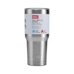 Built 30oz Insulated Coffee Tumbler, Stainless Brushed - Reusable Stainless Steel Travel Mug with Slide Lid, Double Wall Thermal Cup for Hot or Cold Drinks - BPA-Free, Car Cup Holder Friendly