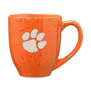 Rico Industries NCAA Clemson Tigers Primary 16 oz Team Color Laser Engraved Ceramic Coffee Mug