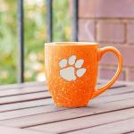 Rico Industries NCAA Clemson Tigers Primary 16 oz Team Color Laser Engraved Ceramic Coffee Mug