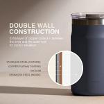 LocknLock Metro Mug Premium 18/8 Stainless Steel Double Wall Insulated with Handle Perfect for table with Lid, Mint, 16 oz