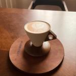 EWCEFIC Retro ceramic coffee mug, Creative Cone coffee cup set for women elegant small- Solid wood handle and coaster - Suitable for home, restaurant, party and office use.250ml/8.45floz