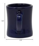 Funny Guy Mugs Classic Retro Diner Coffee Mug - Heavy Duty 10 Oz Stoneware Cup with Easy Grip Handle - Ideal for Hot and Cold Beverages (Blue, 10 Ounce)