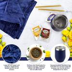 Get Well Soon Gifts for Women or Men - Gift Set Includes Luxury Blanket, Temperature Retention Cup, TLC Tea Kit & Inspirational Word Search Book - After Surgery, Thinking of You Care Package