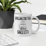 History Teacher Gift Spilling the Tea Since 1773 Coffee Cup, Appreciation Funny History Major Mug, Mugs For History Teacher Men For Woman Birthday Christmas Teacher's Day Gifts White Coffee Mug 11 Oz