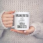 History Teacher Gift Spilling the Tea Since 1773 Coffee Cup, Appreciation Funny History Major Mug, Mugs For History Teacher Men For Woman Birthday Christmas Teacher's Day Gifts White Coffee Mug 11 Oz