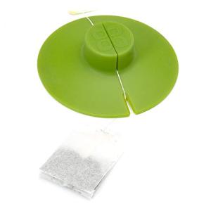 Primula Buddy Silicone Tea Bag Holder, Easy to Use and Mess-Free, Dishwasher Safe, 4.25-Inch, Green