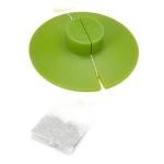 Primula Buddy Silicone Tea Bag Holder, Easy to Use and Mess-Free, Dishwasher Safe, 4.25-Inch, Green