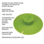 Primula Buddy Silicone Tea Bag Holder, Easy to Use and Mess-Free, Dishwasher Safe, 4.25-Inch, Green