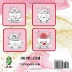 Flower Tea Cup: Coloring Book