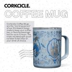 Corkcicle Classic Coffee Mug - Triple Insulated Stainless Steel for Travel - Shatter-Proof Lid - Keeps Drink Hot Over 3 Hours - Holiday Mug Gift - 16 oz - Princess Cinderella