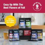 Tiesta Tea - Fall Medley Tea Sampler Dry Flight Set, Loose Leaf, No Caffeine, Makes Hot & Iced, Assorted Brew Sets with Herbal, Black, Fruit, Chai Blend & More, 9 Resealable Sample Pouches