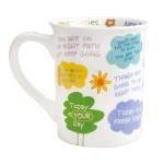 Enesco Our Name is Mud the Morning Motivation Messages Coffee Mug, 16 Ounce, Multicolor