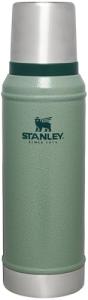 Stanley Classic Legendary Vacuum Bottle 1.0 qt | Wide Mouth with Leakproof Cup Lid | Keep Drinks Hot or Cold | Packable for Travel | Insulated Stainless Steel Thermos | BPA-Free | Hammertone Green