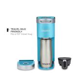 Keurig K-Mini Plus Single Serve K-Cup Pod Coffee Maker, with 6 to 12oz Brew Size, Stores up to 9 K-Cup Pods, Travel Mug Friendly, 1500 watts, Cool Aqua