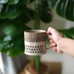 Bosmarlin Ceramic Coffee Mug Set of 4, 19 Oz, Coffee Cups with Big Handle, Microwave Safe, Unique Reactive Glaze (Multicolor)