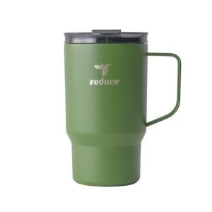 REDUCE 18 oz Hot1 Stainless Steel Insulated Mug with Temperature Adjusting Lid - Dual-Wall Vacuum, Cupholder Friendly - Keeps Drinks Hot for 6 Hours - Ideal for Coffee, Tea & Other - Sage