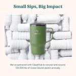 REDUCE 18 oz Hot1 Stainless Steel Insulated Mug with Temperature Adjusting Lid - Dual-Wall Vacuum, Cupholder Friendly - Keeps Drinks Hot for 6 Hours - Ideal for Coffee, Tea & Other - Sage