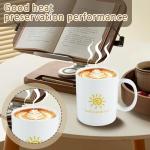 kitotik Bone China Coffee Mugs, 14 oz Ceramic Coffee Cups for Tea Espresso Latte Cappuccino, Lightweight and Durable Personalized Coffee Mug, Ceramic Coffee Mug for Home and Gifts