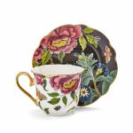 Spode Creatures of Curiosity 8.5oz Teacup & Saucer Set, Snake Motif - Fine China Victorian-Inspired Tableware with 22ct Gold Rim & Handle - Elegant Afternoon Tea & Brunch Entertainment