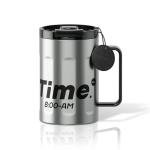 Sidagar+ 18 OZ z Stainless Steel Insulated Coffee Mug with Handle and Lid, Double Wall Vacuum Travel Mug, Tumbler Cup with Sliding Lid, Resuable Insulated Coffee Tumbler, Silver