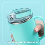 Swig Life 18oz Travel Mug, Halloween Insulated Tumbler with Handle and Lid, Travel Coffee Mug, Cup Holder Friendly, Stainless Steel 18 oz Tumbler, Reusable Insulated with Lid (Spellbound)