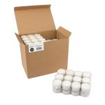 Stonebriar Bulk 24 Pack Unscented Smokeless Long Burning Clear Cup Tea Light Candles with 6 to 7 Hour Extended Burn Time