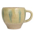 Creative Co-Op 12 oz. Geometric Stoneware Mug, Green and Blue, Set of 3