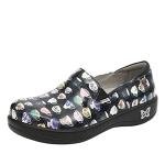 Alegria Womens Keli Professional Clog Teacup Black Patent Leather 9 M US