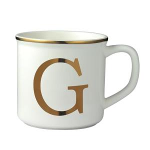 Miicol Ceramic Coffee Mug 16 oz, Monogram Coffee Cup, Golden Initial Tea Mug, Personalized Tea Cup, Unique Gift, Large Mug for Home, Office, Letter G