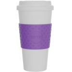 Copco Acadia 16 oz Reusable To-Go Travel Mug - BPA-Free Insulated Coffee Cup with Double-Wall Insulation, Spill-Proof Lid & Non-Slip Rubber Grip - Microwave & Dishwasher Safe (Lilac)