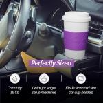 Copco Acadia 16 oz Reusable To-Go Travel Mug - BPA-Free Insulated Coffee Cup with Double-Wall Insulation, Spill-Proof Lid & Non-Slip Rubber Grip - Microwave & Dishwasher Safe (Lilac)
