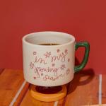 ban.do Novelty Ceramic Mug, 10 Ounce Coffee and Tea Cup with Handle, Vintage Inspired Mug (In My Growing Season)