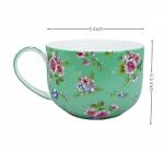 LJIMICAORO Large 24oz Coffee Cups Soup Mugs with Handles Traditional Large Cup Large Bone China Coffee Mugs Cup for Soups Cereals