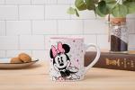 Silver Buffalo Disney Mickey and Friends Featuring Minnie Mouse Polka Dots Glitter Ceramic Mug, 14 Ounces