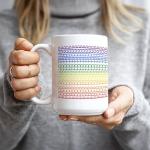 Hogg Hidden Message Coffee Mug - FDT Mug, 15 oz Ceramic Secret Message Coffee Cup, Anti MAGA Cup, Funny Liberal Gifts, Democrat Gag Gift, Subtle Anti MAGA Merchandise