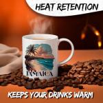 Jamaica Ceramic Coffee Mug 11oz Caribbean Reggae Culture – Tea Coffee Mug with Comfortable Grip – Unique Travel Gift Cup for Office or Home – Vibrant Long-Lasting Print ID44991
