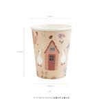 Cheerland Garden Tea Party Cups Farm Shed Goose Disposable Paper Cups Decorations for One Silly Goose Chicken Farmer Kids Birthday Garden Party Baby Shower Spring Tableware Supplies Pack of 50